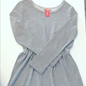 Stripe black and white dress